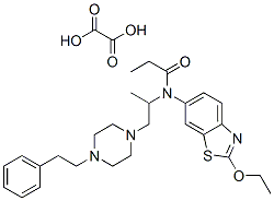 N-(2-에톡시벤조티아졸-6-일)-N-[1-(4-페네틸피페라진-1-일)프로판-2-일]프로판아미드,옥살산