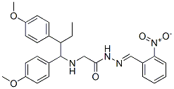 77579-68-1 2-[1,2-bis(4-methoxyphenyl)butylamino]-N-[(2-nitrophenyl)methylideneam ino]acetamide