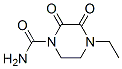 1-Piperazinecarboxamide,4-ethyl-2,3-dioxo-(9CI) Struktur