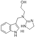 2-(N-(2-Imidazolin-2-yl)-N-(3-indolylmethyl)amino)ethanol hydriodide Structure