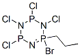 1-Propyl-1-bromotetrachlorocyclotriphosphazene Structure