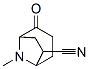 8-Azabicyclo[3.2.1]octane-6-carbonitrile,8-methyl-2-oxo-,endo-(9CI),77603-69-1,结构式