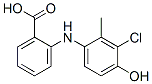 N-(3-chloro-4-hydroxy-2-methylphenyl)anthranilic acid 化学構造式