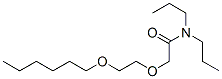 2-[2-(Hexyloxy)ethoxy]-N,N-dipropylacetamide Struktur
