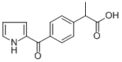 Benzeneacetic acid, alpha-methyl-4-(1H-pyrrol-2-ylcarbonyl)-,77614-42-7,结构式