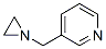 Pyridine, 3-(1-aziridinylmethyl)- (9CI) Structure