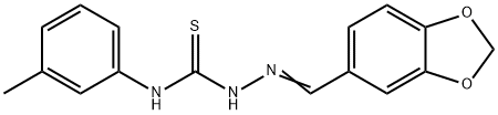 1,3-benzodioxole-5-carbaldehyde N-(3-methylphenyl)thiosemicarbazone,7762-93-8,结构式