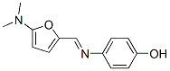 Phenol,  4-[[[5-(dimethylamino)-2-furanyl]methylene]amino]- Structure