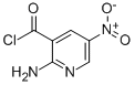 3-Pyridinecarbonyl chloride, 2-amino-5-nitro- (9CI) Struktur