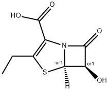 4-Thia-1-azabicyclo[3.2.0]hept-2-ene-2-carboxylic acid, 3-ethyl-6-hydroxy-7-oxo-, trans- (9CI) Structure