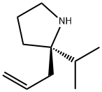 Pyrrolidine, 2-(1-methylethyl)-2-(2-propenyl)-, (R)- (9CI) Structure