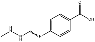 Benzoic acid, 4-[[(2-methylhydrazino)methylene]amino]- (9CI) 化学構造式