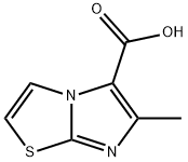 6-甲基咪唑[2,1-B][1,3]噻唑-5-甲酸,77628-51-4,结构式