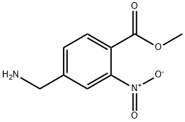 Benzoic acid, 4-(aminomethyl)-2-nitro-, methyl ester (9CI) Structure