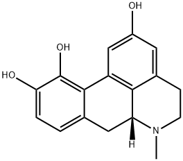 R(-)-2 10 11-TRIHYDROXYAPORPHINE 化学構造式
