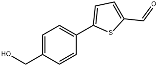 2-(3-Hydroxymethylphenyl)thiophene-3-carboxylic acid Structure