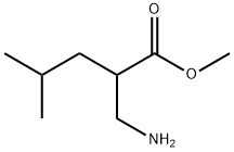 Pentanoic acid, 2-(aminomethyl)-4-methyl-, methyl ester 化学構造式