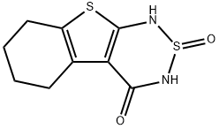 5,6,7,8-Tetrahydro-1H-[1]benzothieno[2,3-c][1,2,6]thiadiazin<br>-4(3H)-one-2-oxide 化学構造式