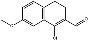 1-氯-7-甲氧基-3,4-二氢萘-2-甲醛, 77664-95-0, 结构式