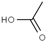 acetic acid Struktur