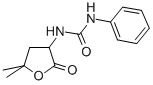 1-(5,5-Dimethyl-2-oxotetrahydro-3-furyl)-3-phenylurea Structure