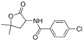p-Chloro-N-(5,5-dimethyl-2-oxotetrahydrofuran-3-yl)benzamide 结构式