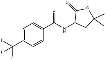 N-(5,5-Dimethyl-2-oxotetrahydro-3-furyl)-alpha,alpha,alpha-trifluoro-p -toluamide Structure