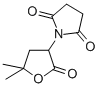 N-(5,5-Dimethyl-2-oxotetrahydro-3-furyl)succinimide 结构式