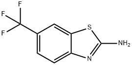 2-氨基-6-(三氟甲基)苯并噻唑, 777-12-8, 结构式