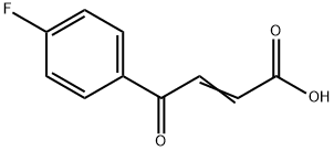 (E)-4-(4-氟苯基)-4-氧代-2-丁烯酸, 777-15-1, 结构式