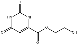 2-hydroxyethyl 1,2,3,6-tetrahydro-2,6-dioxopyrimidine-4-carboxylate Structure