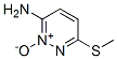 3-Pyridazinamine, 6-(methylthio)-, 2-oxide (9CI) Struktur