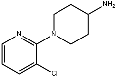 1-(3-CHLOROPYRIDIN-2-YL)PIPERIDIN-4-AMINE 化学構造式