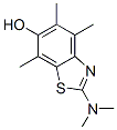 6-Benzothiazolol,  2-(dimethylamino)-4,5,7-trimethyl- Structure