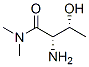 Butanamide, 2-amino-3-hydroxy-N,N-dimethyl-, [R-(R*,S*)]- (9CI) Structure