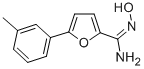 2-Furancarboximidamide,N-hydroxy-5-(3-methylphenyl)- Struktur