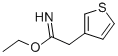2-THIOPHEN-3-YLACETIMIDIC ACID ETHYL ESTER 化学構造式