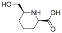 2-Piperidinecarboxylicacid,6-(hydroxymethyl)-,(2R,6S)-(9CI) Structure