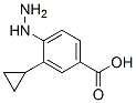 Benzoic acid, 3-cyclopropyl-4-hydrazino- (9CI) Struktur