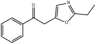 Ethanone, 2-(2-ethyl-5-oxazolyl)-1-phenyl- (9CI) 化学構造式