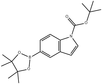 1-TERT-BUTOXYCARBONYLINDOLE-5-BORONIC ACID, PINACOL ESTER Struktur