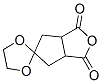 Spiro[1H-cyclopenta[c]furan-5(3H),2-[1,3]dioxolane]-1,3-dione, tetrahydro- (9CI) 化学構造式