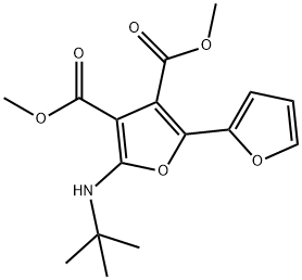 [2,2-Bifuran]-3,4-dicarboxylic  acid,  5-[(1,1-dimethylethyl)amino]-,  dimethyl  ester  (9CI) Structure