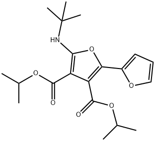 [2,2-Bifuran]-3,4-dicarboxylic  acid,  5-[(1,1-dimethylethyl)amino]-,  bis(1-methylethyl)  ester  (9CI) Structure