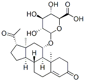 11a-Hydroxyprogesterone 11-Glucuronide Struktur