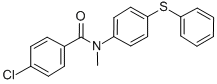 4-Chloro-N-methyl-N-(4-(phenylthio)phenyl)benzamide Structure