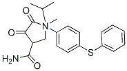 N-methyl-4,5-dioxo-N-(4-phenylsulfanylphenyl)-1-propan-2-yl-pyrrolidin e-3-carboxamide Structure