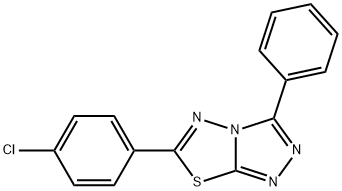 1,2,4-Triazolo(3,4-b)(1,3,4)thiadiazole, 6-(4-chlorophenyl)-3-phenyl-|1,2,4-Triazolo(3,4-b)(1,3,4)thiadiazole, 6-(4-chlorophenyl)-3-phenyl-
