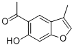 1-(6-HYDROXY-3-METHYLBENZOFURAN-5-YL)ETHANONE Structure