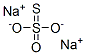 チオ硫酸ナトリウム 化学構造式